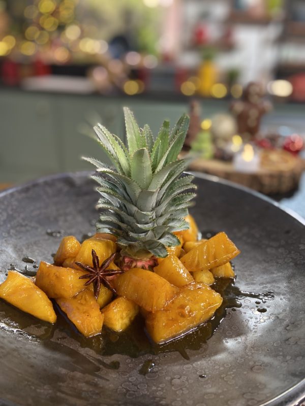 Ma recette d ananas rôti aux épices Laurent Mariotte