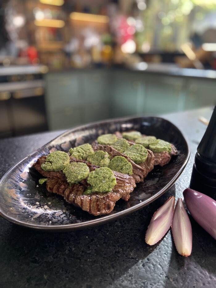 Ma recette de bavette grillée beurre maître d hôtel Laurent Mariotte